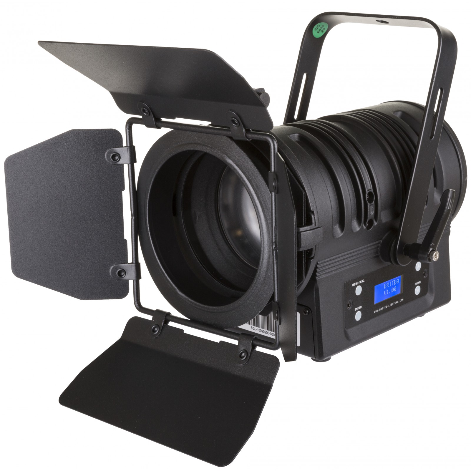 Projecteur thétre led 60w RGBW avec coupe-flux et zoom manuel type PC ou Fresnel