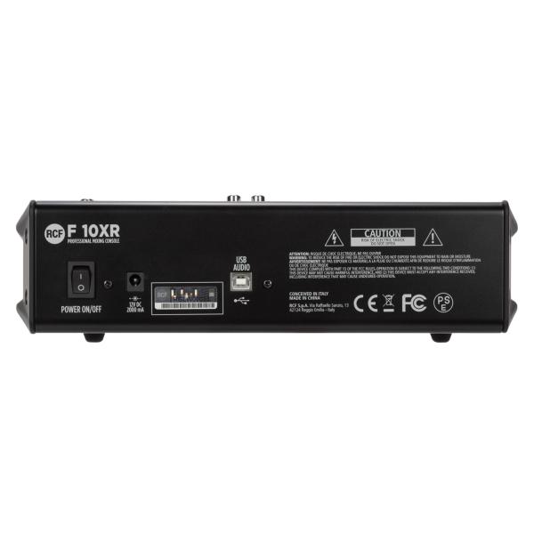 RCF F 10XR console de mixage 10 canaux avec multi effets et enregistrement (USB PC)