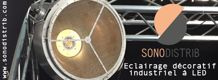 Eclairage design Look industriel  faible consommation (LED) Idéal pour créer des ambiances chaleureuses avec un look rétro sur vos événements .... SONODISTRIB .COM