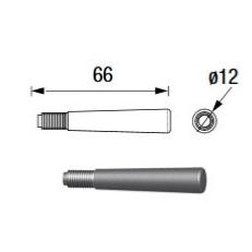 ASD GO290F goupille conique filetée M8 pour structure alu (écrou frein inclus)