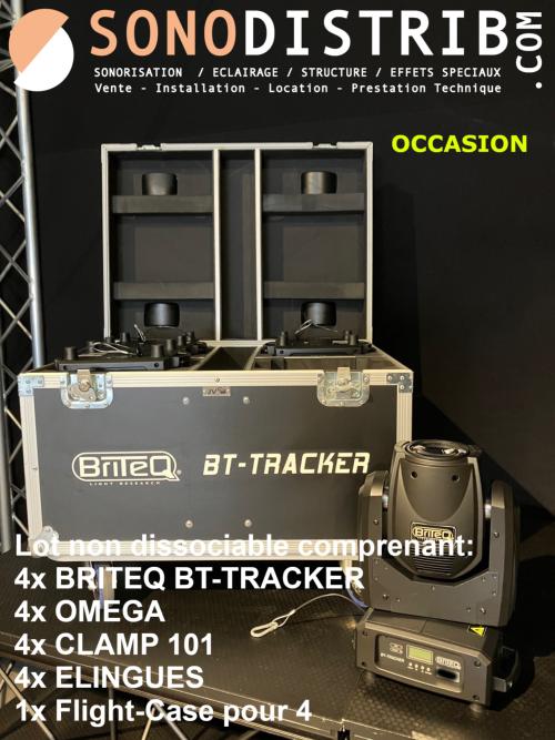 🚨DESTOCKAGE🚨 Modèle d'occasion 🚨 Suite renouvellement de notre parc de matériel ✅ Lot non dissociable de 4x Lyre Beam Lampe 1R BRITEQ comprenant:  4x BRITEQ BT-TRACKER 4x OMEGA 4x Elingue 4x CLAMP 101 1x Flight-case pour 4  ✅ Tarif : 2400€ TTC - TVA 20% (au lieu de 5515€ TTC prix public conseillé neuf) - Prix non négociable ✅ Matériel d'occasion, Très Bon état général, Parfait état de fonctionnement ✅ Pas de vente à distance, pas d'expédition, pas de réservation : 1ier arrivé = 1ier servi  #sonodistrib #destockage #occasion #Braderie #jbsystems #sonorisation #sonopro #sono #eclairageled #djsetup #Lille #nordpasdecalais #hautsdefrance #projecteur #ProjecteurLED #movinhead #movingheads #movingheadlights #movingheadlighting #EnceintePortable #enceintebluetooth #audiovisuel #MachineAFumee #fogmachine #rcfaudio #speaker #speakerbluetooth #briteq #beam #bttracker  https://www.sonodistrib.com/destockage_materiel_pack_sono_pas_cher.htm