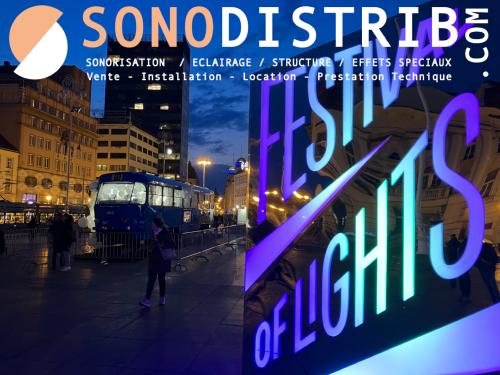 Festival des lumi�res 2026 � Zagreb - Croatie - &eacute;clairage sc&eacute;nique & mise en lumi�re Zagreb Enclosure Time Artiste: Charles PETILLON Exposition: Festival of Lights 2026 - Zagreb - Croatie Moyens techniques et sc&eacute;nographiques pour la mise en lumi�re de l'oeuvre expos&eacute;e. Eclairage &eacute;v&eacute;nementiel, programmation lumi�re, ... sonodistrib