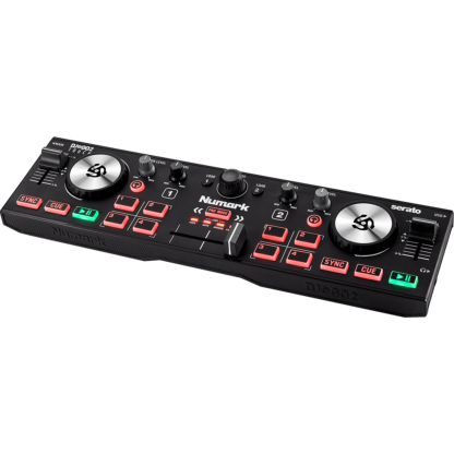 NUMARK DJ2GO2 TOUCH contrôleur DJ ultra compact 2 voies avec carte son Serato DJ Lite