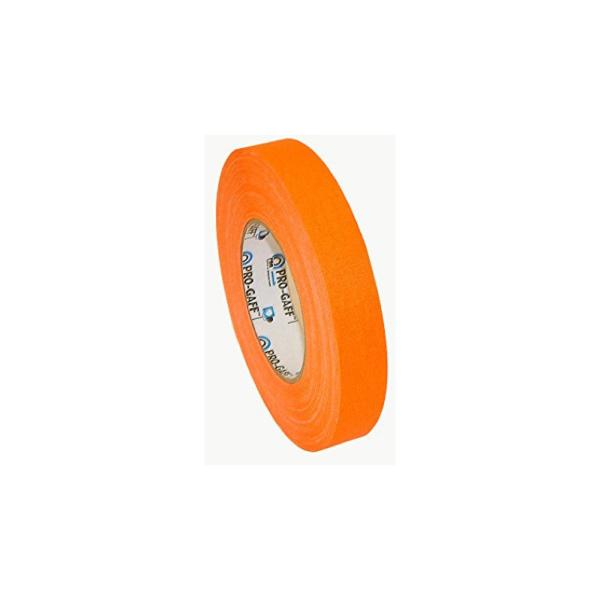 Ruban adhésif Gaffer fluorescent Orange 25mm x 25m
