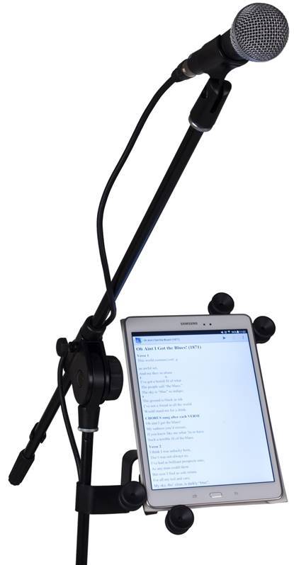 Support SLAP150 d'ordinateur portable / Tablette, pour régie + Pied Micro  téléscopique pour chant, instruments de musique