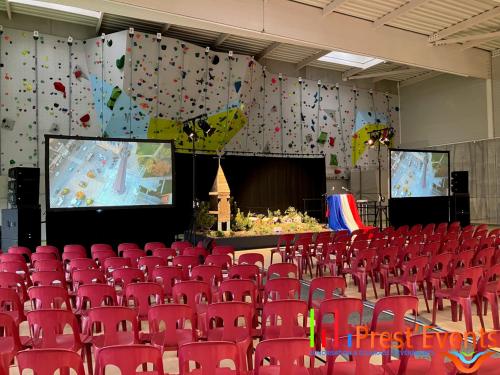C&eacute;r&eacute;monie des voeux � la population - Voeux du Maire - Mairie - Sonorisation, &eacute;clairage, projection et diffusion vid&eacute;o, &eacute;cran g&eacute;ant, ... Prest'events lille nord pas de calais prestataire technique &eacute;v&eacute;nementiel audiovisuel