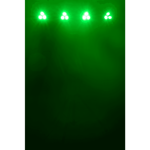 Algam Lighting STAGE BAR Barre de 4 projecteurs Led RGB 3x 9W sur pied avec pédalier sans fil