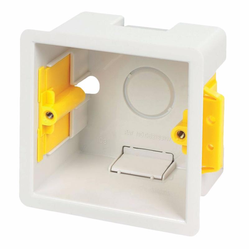 AUDIOPHONY PILOTBOX boîte d'encastrement blanche carrée 47mm pour wallamp usb (sans vis)