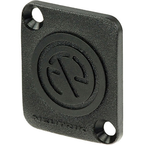 Neutrik DBA Plaque vierge pour trou de perçage série "D" - noir - lot de 10