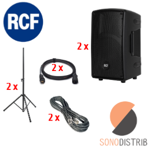 location enceinte sono pack son 4 rcf hd 10-a pied enceinte câblage magasin sono lille seclin lens arras douai