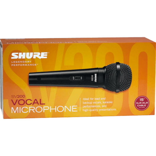 Shure SV200A micro main filaire discours avec interrupteur marche arrêt