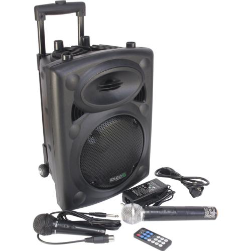 IBIZA Sound PORT10UHF-BT TWS sono portable sur batterie 10"  250W RMS micro sans fil usb mp3 avec bluetooth