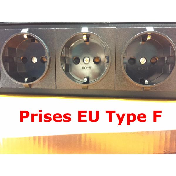 Algam Lighting Dispatch 8 canaux avec interrupteurs rackable prises EU 