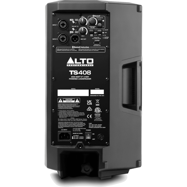 ALTO PROFESSIONAL TS408 Enceinte active amplifiée 8" 1000W RMS Bluetooth avec mixeur