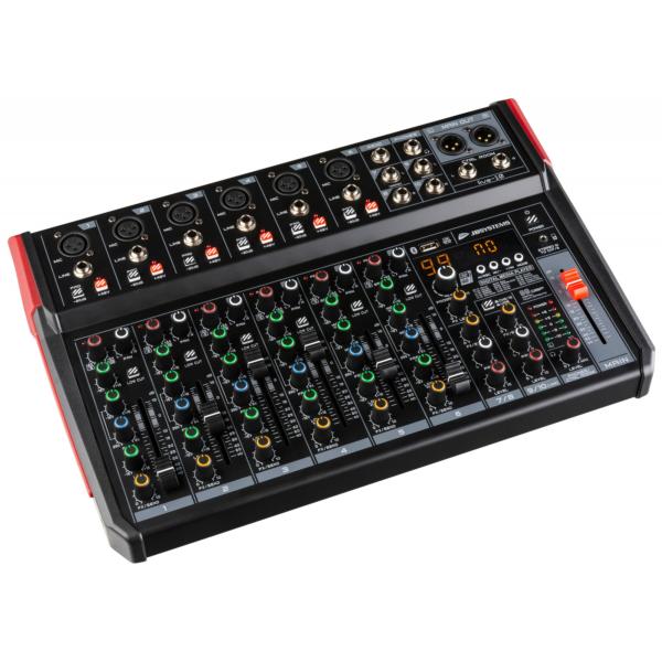 JB SYSTEMS LIVE-10 Table de mixage PA polyvalent dans un format compact et pratique, 10 entrées / 8 canaux