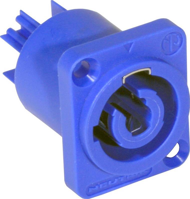 NEUTRIK NAC-3-MPA Connecteur châssis NEUTRIK D-size PowerCon entrée (bleu)