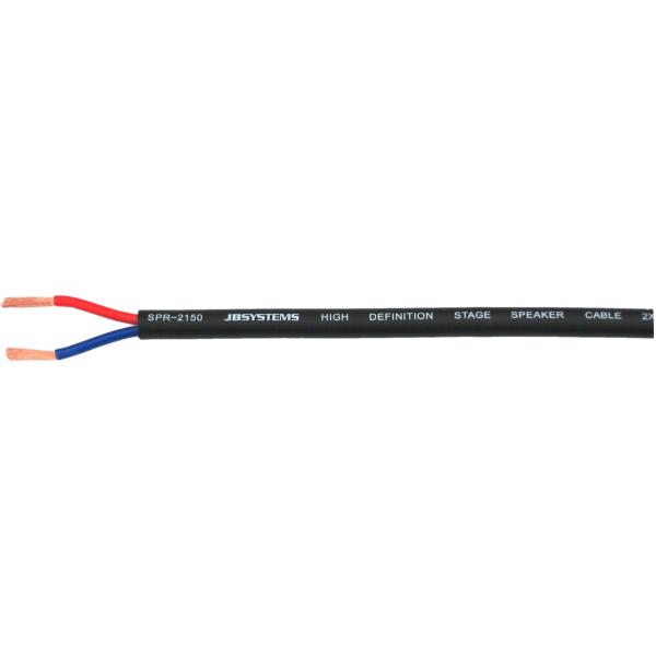 JB SYSTEMS SPR2150 câble haut-parleur rond 2x 1.5 mm² - bobine 100m