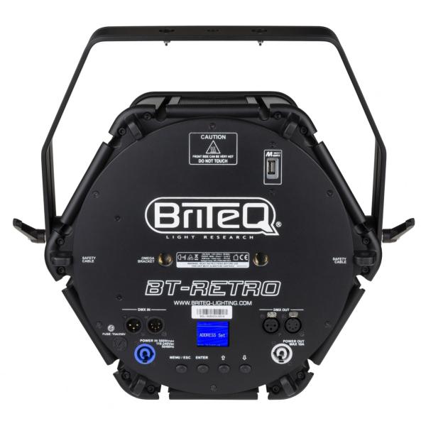 BRITEQ BT-RETRO Projecteur look rétro industriel mélangeant LED et ampoule Halogène (sans lampe)