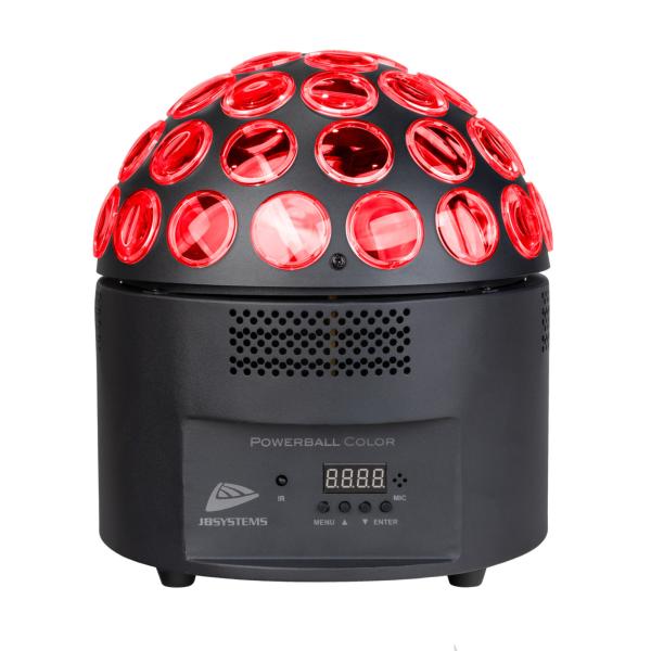 JB SYSTEMS POWERBALL COLOR jeu de lumière LED R+G+B+W 200W effet boule à facettes