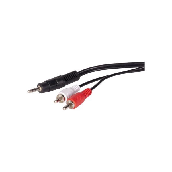 LTC CA1.5JR Cordon audio mini Jack 3.5mm stéréo vers 2 fiches RCA 1.5m