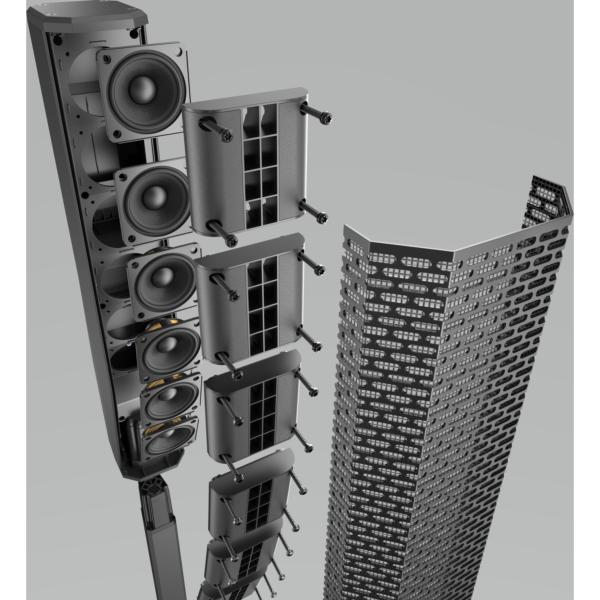 EV ELECTRO-VOICE Evolve 30M Système colonne amplifié 10" 1000W RMS, DSP, Bluetooth, Mixage intégré 8 voies + sac pour les colonnes (Noir)