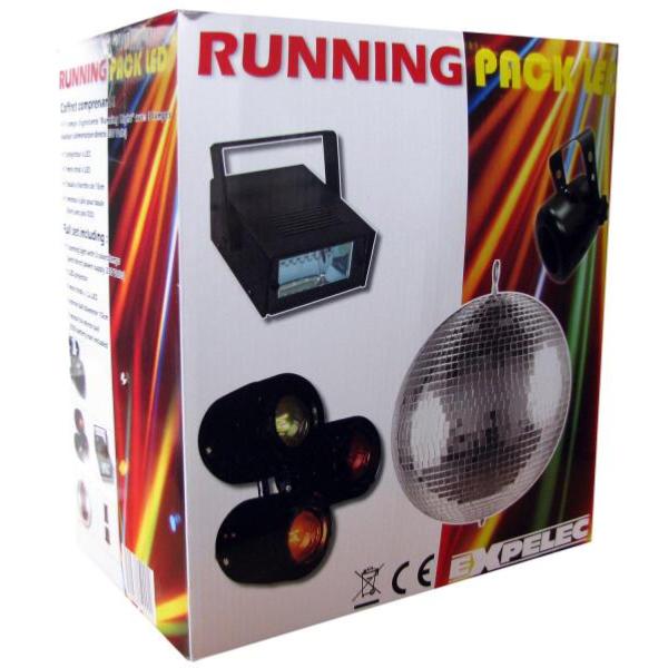 Running Pack Led Coffret comprenant 3 jeux de lumière, 1 BàF 15cm + moteur