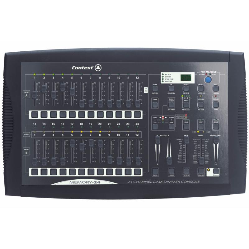 CONTEST MEMORY 24 console lumière DMX 24 canaux pour blocs de puissance