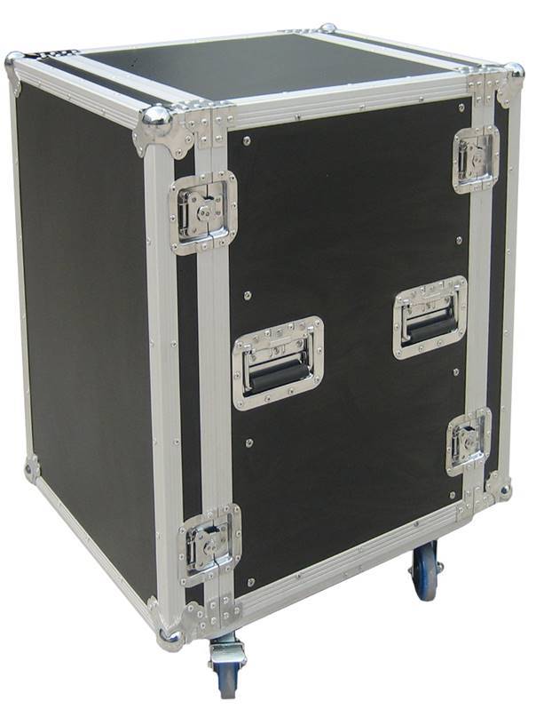 JV CASE RACK CASE 16U Flight-Case universel rack 16U avec roulettes