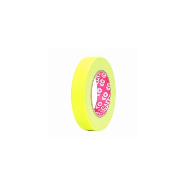 ADVANCE AT21525J Ruban adhésif Gaffer fluorescent jaune 25mm x 25m