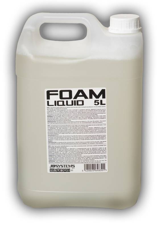 JB SYSTEMS FOAM LIQUID CC 5L Liquide concentré pour machine à mousse, 5L