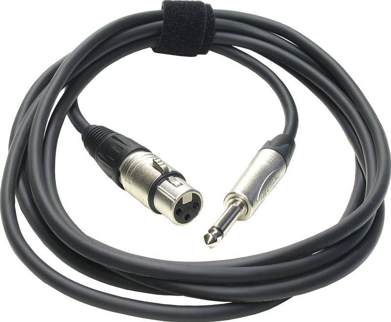 TASKER RF213 Câble audio jack/xlr femelle, C114bl + NP2C/NC3FX 3m