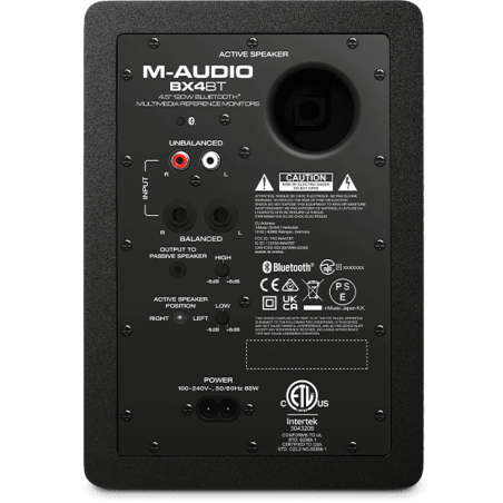 M-AUDIO BX4D4-BT (la paire) enceinte de monitoring actif 2x25W RMS 4.5" Bluetooth