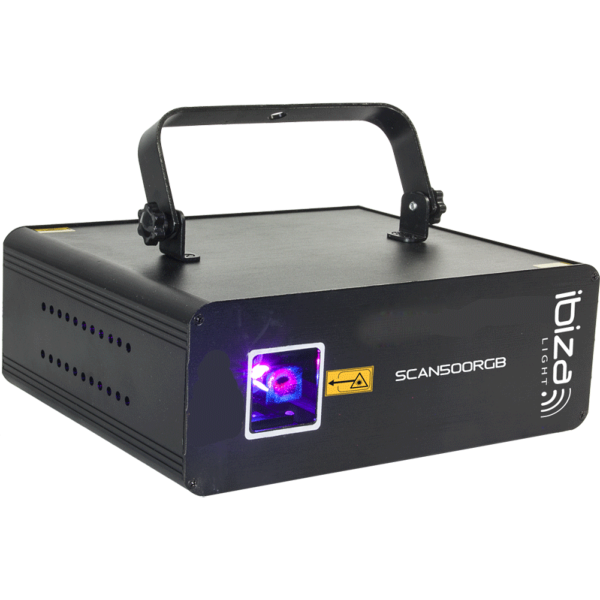 IBIZA Light SCAN500 RGB Laser d'animation avec DMX 500mW RVB