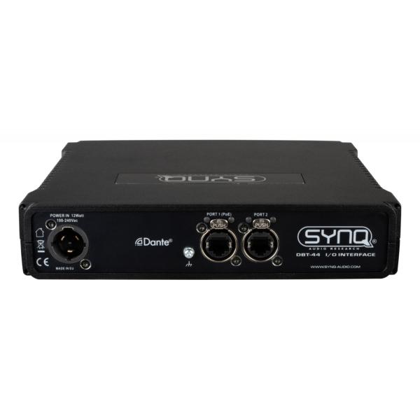 SYNQ DBT-44 Interface réseau audio analogique / DANTE®  4 entrées Combo Jack - XLR + 4 sorties analogiques XLR
