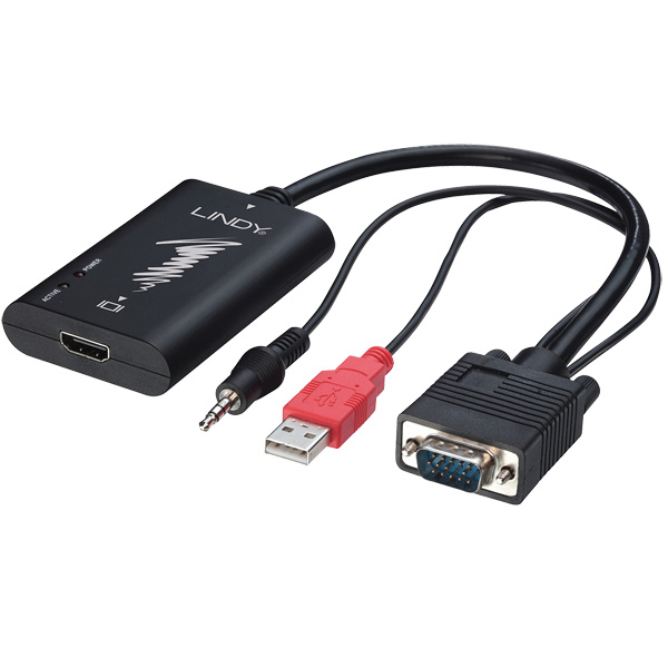 LINDY Adaptateur Vidéo VGA mâle vers HDMI femelle