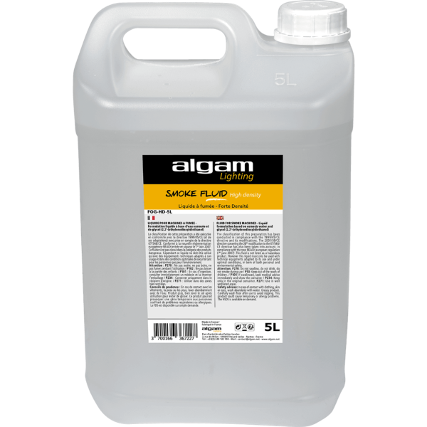 Algam Lighting FOG HD 5L liquide pour machine à fumée Forte Densité bidon 5 litres