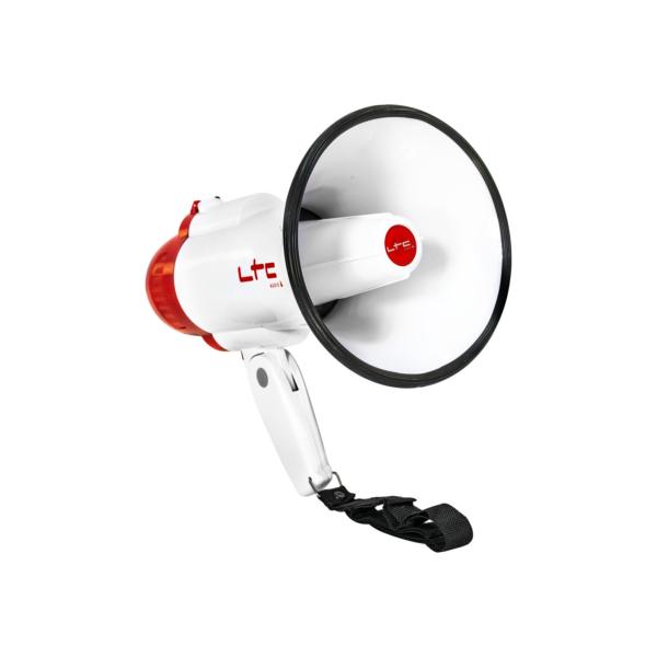 LTC MEGA60USB MEGAPHONE Porte-Voix 60W AVEC USB & SD sur piles ( LR14 1.5V  type C non fournies)