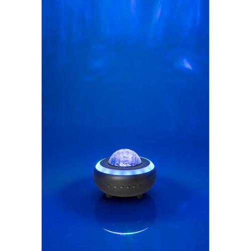 Party Sound & Light NEBULA petite enceinte Bluetooth avec effets lumineux qui ressemblent aux aurores boréales (sans chargeur)