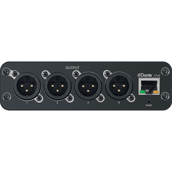 SHURE ANI4OUT XLR Interface réseau Dante 4 sorties - Poe (sans alimentation)