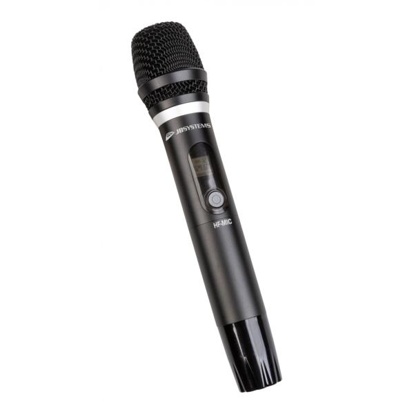 JB SYSTEMS HF-MIC Microphone à main sans fil à utiliser avec le HF-TWIN RECEIVER (non inclus)