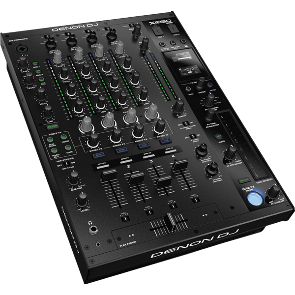 DENON DJ X1850 Table de mixage 4 voies, 2 USB Audio, DSP 16 effets