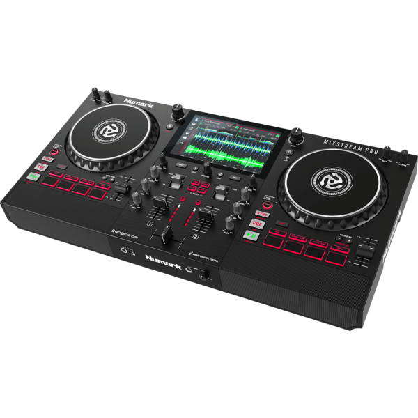 NUMARK MIXSTREAM PRO + contrôleur DJ 2 voies autonome avec streaming Wifi, HP intégrés