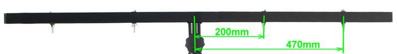 JB SYSTEMS TB-64 Barre en T L=1,20m, mât:35mm