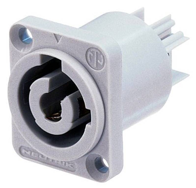 NEUTRIK NAC-3-MPB Connecteur châssis NEUTRIK D-size PowerCon sortie (gris)