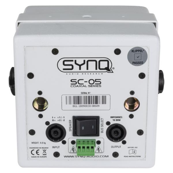 SYNQ SC-05 Pro coaxial speaker cabinet 5" Enceinte coaxiale compacte 5" blanche
