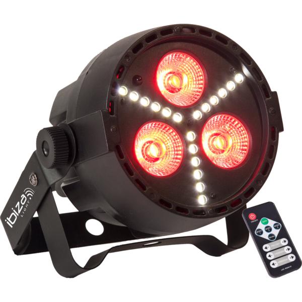 IBIZA Light PAR-MINI-STR projecteur PAR led 3x 4W RGBW + effet stroboscope led smd