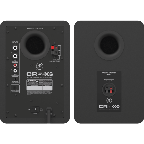 Mackie CR5-XBT (la paire) enceinte de monitoring actif 80W Peak 5" Bluetooth 