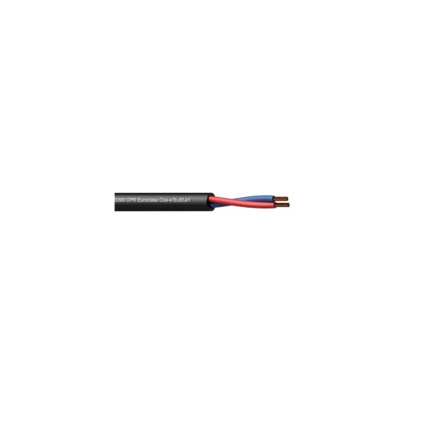 PROCAB CLS225-CCA/1 Câble HP - 2 x 2.5 mm² - 13 AWG - EN50399 CPR Euroclass Cca-s1b,d0,a1 - 100 m