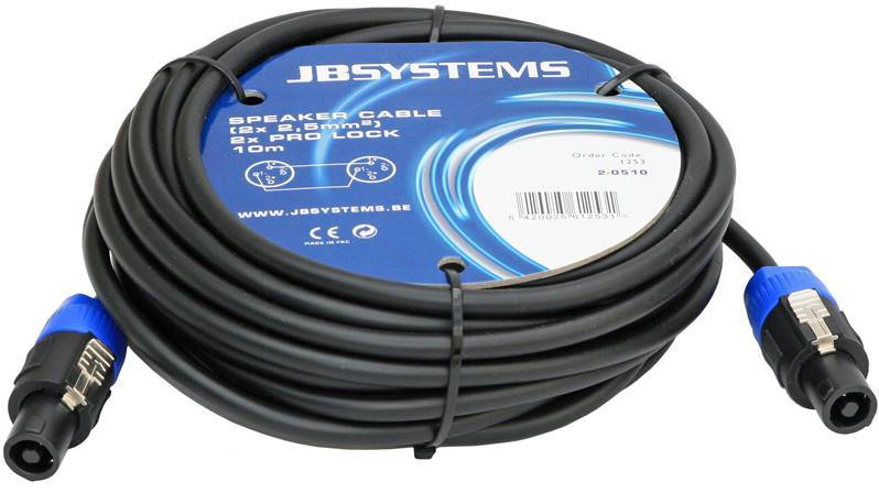 JB SYSTEMS 2-0505 Câble haut-parleur HP, 2x prolock 5m