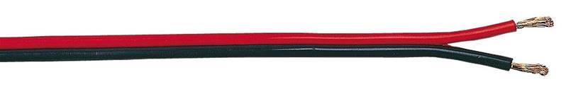 TASKER C102 (2x1.50 r/z) Câble haut-parleur HP, plat: 2x1.50mm², rouge/bl, bobine 100m